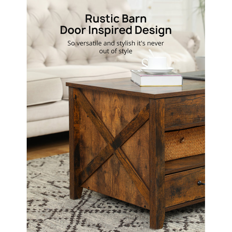 Table de bout Ethalind, Brun rustique, Brun rustique