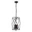 Luminaire suspendu cylindrique à 4 lumières