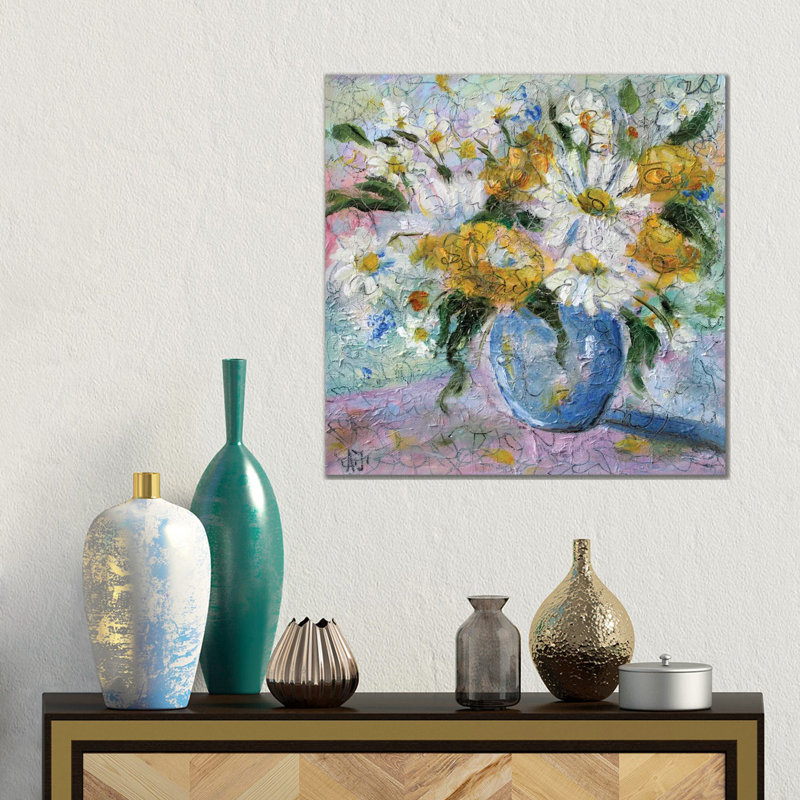 «Bouquet Of Field Daisies», reproduction d'art sur toile tendue, H 18 po x l 18 po, Toile tendue, Ne s’applique pas