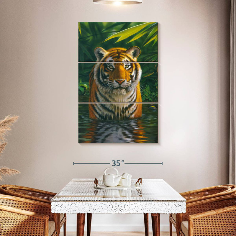 Brampt Tiger Pool, 45" H x 28" W