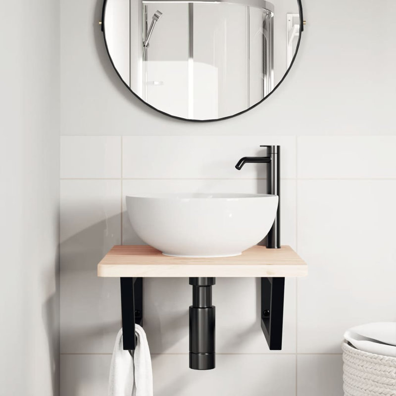 Accent Shelf, 2.5" H x 50" W x 50" D, Black