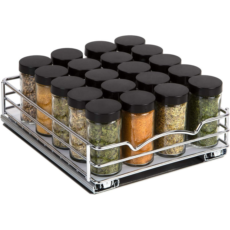Organisateur d'armoire coulissant pour épices, canettes - Usage intensif, H 2,75 po x l 8,5 po x P 10,375 po
