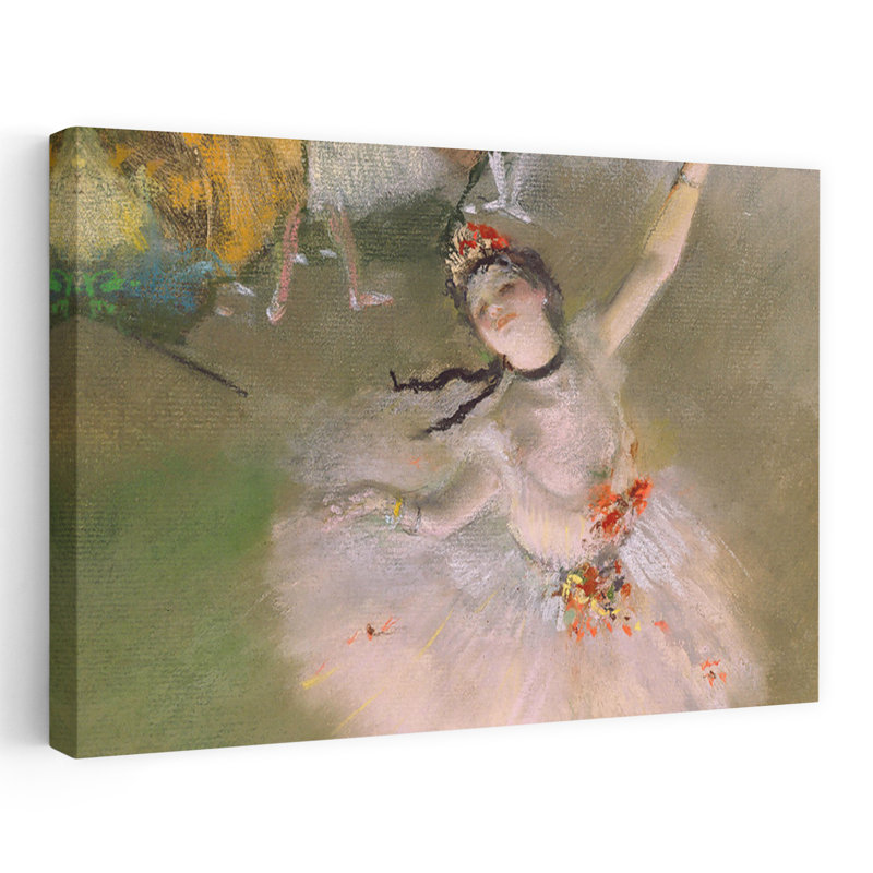 Danseur sur scène, reproduction d'art classique classique contemporaine, H 32 po x l 48 po