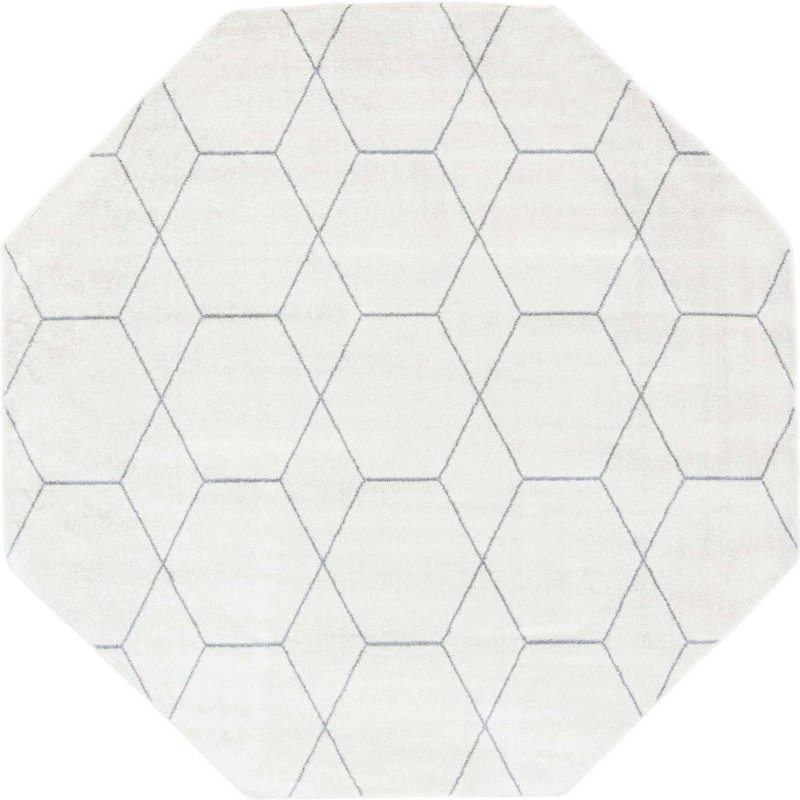 Tellaro Abstract Indoor Rug, Octagon 7'10" x 7'10"
