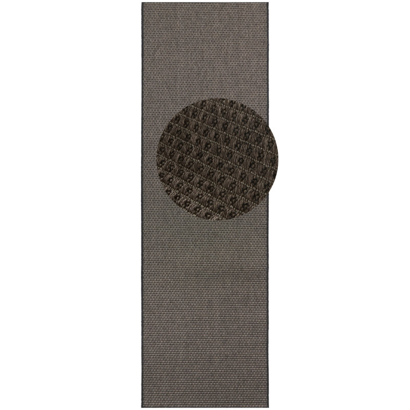 Flatweave Grey Rug, Runner 80 x 150 cm
