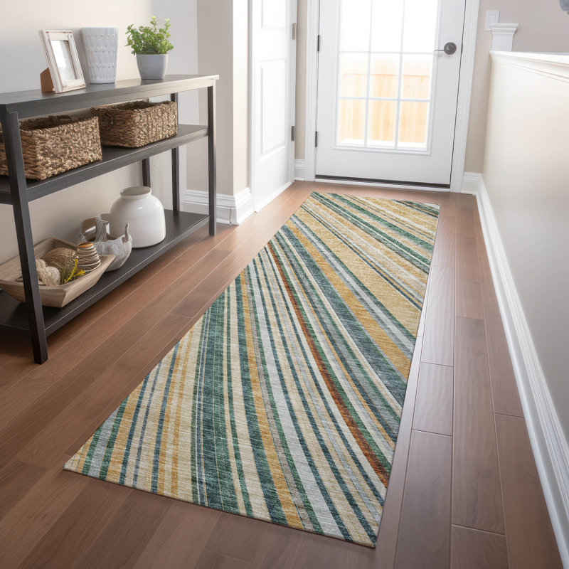 Tapis Chayden avec envers antidérapant, Tapis de couloir 2 pi 3 po x 7 pi 6 po