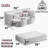 Pink Full Size Foam-Filled Bed With Corduroy, 2 Pillows, No Assembly, Space For And Small Apartments Convertible Folding Sleeper Couch, Soft Breathable Foam-Filled, Assembly-1893558488