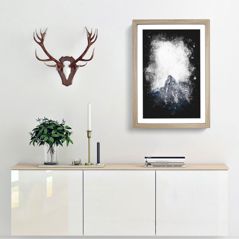 Bucegi Mountains in Romania - Framed Print, 63cm H x 45cm W x 2cm D, Oak Framed