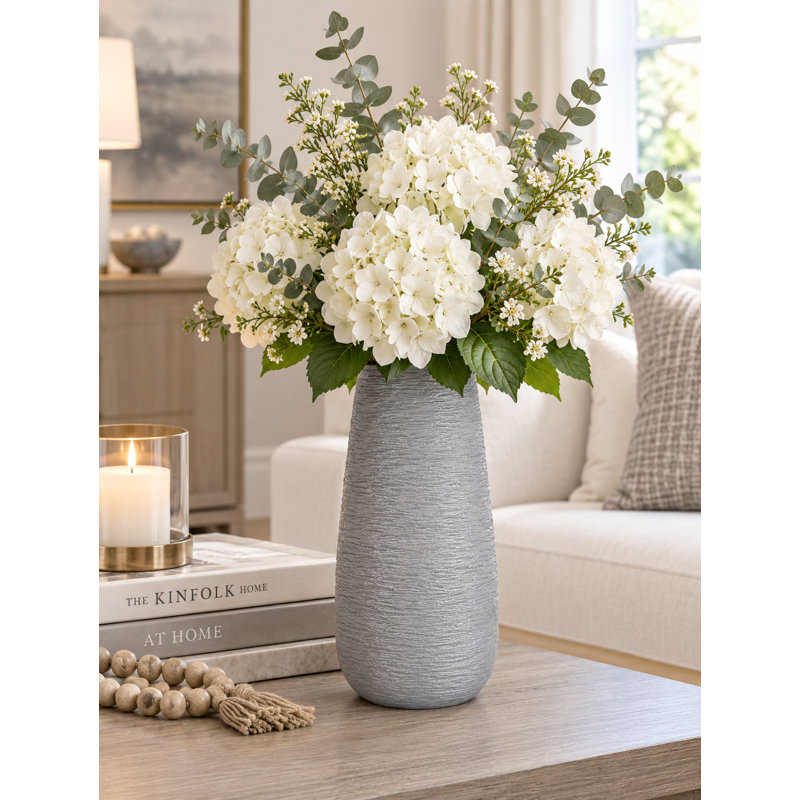 Vase de table en céramique Kemaree, Gris