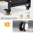 Rolling Bookshelf Utility Cart With V-shaped Shelves