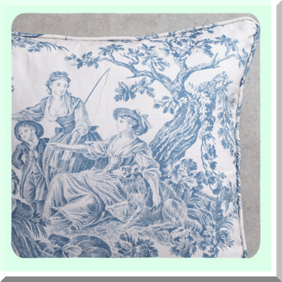 Cotton Denim Decorative Pillow Cover - Invisible Zipper Cushion Case for Home Decor, Sofa, Couch, Bedroom - The Miller Spring/Summer Collection