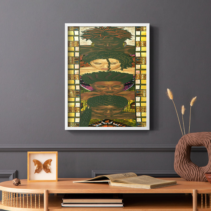 Spiritual People II, reproduction encadrée - bois massif, Blanc, H 10 po x l 8 po