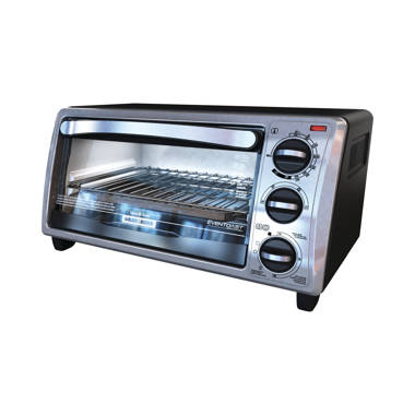 Hamilton Beach Countertop Toaster Oven & Pizza Maker Large 4-Slice  Capacity, Stainless Steel (31401) & Electric Tea Kettle, Water Boiler &  Heater, 1.7