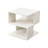 White 2-Layer Simple Household Bookshelf