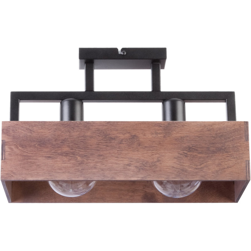 Basile Wood Semi Flush Mount