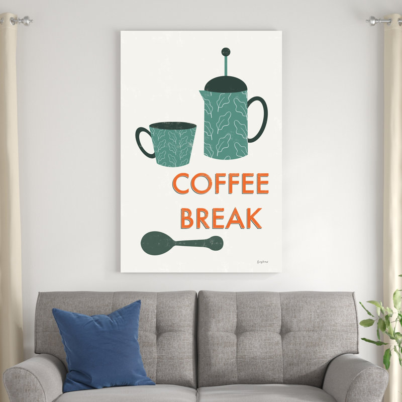 Café de cuisine rétro II, H 32 po x l 48 po x P 1,25 po
