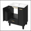 Meuble-lavabo 24 po avec lavabo et panier coulissant à 2 niveaux-2143207774