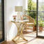 Table d'appoint pour canapé polyvalente, table de bout ronde chic, table basse étroite