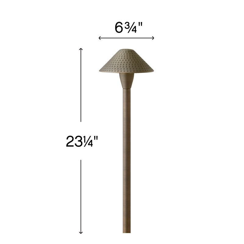 Hardy Island Brown Low Voltage Pathway Light, 23.25" H x 6.75" W x 6.75" D