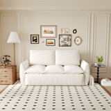 70.9" Pull Out Sofa Bed, 3-Seat Convertible Sleeper Sofa with 2-in-1 Pillow and Blanket Set,Multi-Functional Velvet Loveseat Bed
