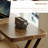 Nut-brown Rectangular Solid Wood Writing desk-793685623-793685624