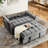 Modern Foldable Velvet Bed, Adjustable Back And /phone Stand Option Port For Comfort (grey