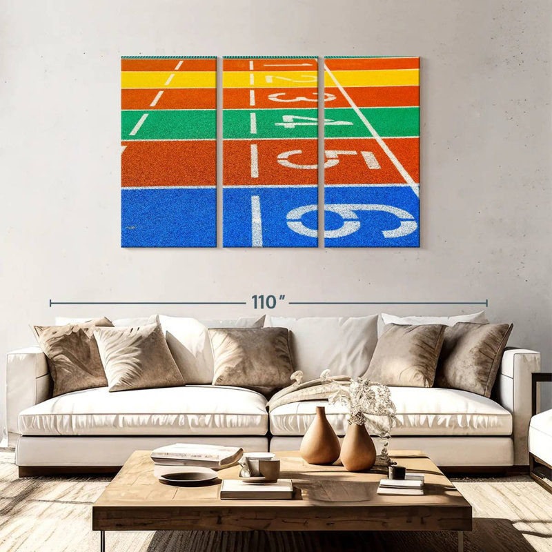 Running Track, 48" H x 74" W