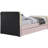 Ivy Velvet Upholstered Twin Trundle / Storage Bed-1107134024