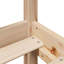 Bookcase Bed Without Mattress 90X190 Cm Single Solid Wood Pine
