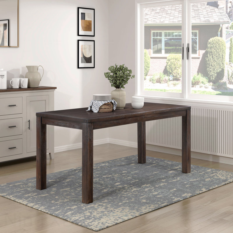 Modern Dining Table Wooden Frame Kitchen