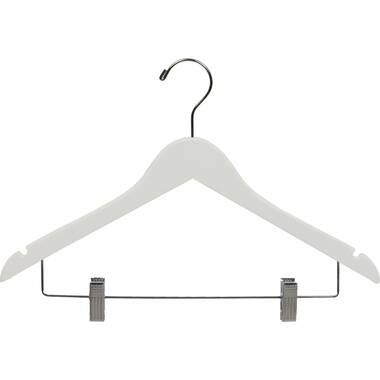 Quality Semi Curved Wooden Suit Hangers, Smooth Finish Solid Wood Coat Hanger with Swivel Hook, Jacket, Pant, Dress Clothes Hangers (Gray) Rebrillian