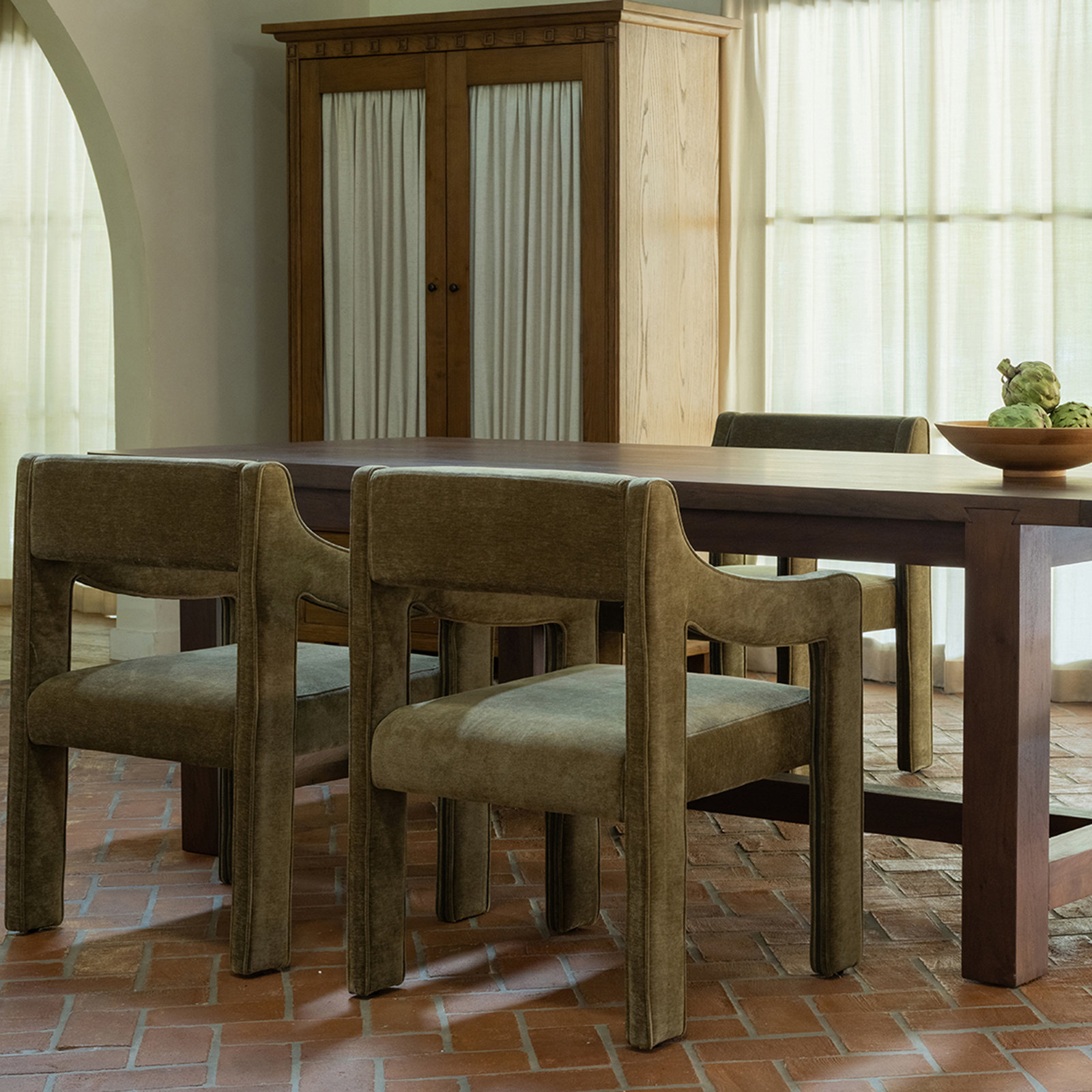 Armadi Dining Table, 30”H x 98”L x 40”W