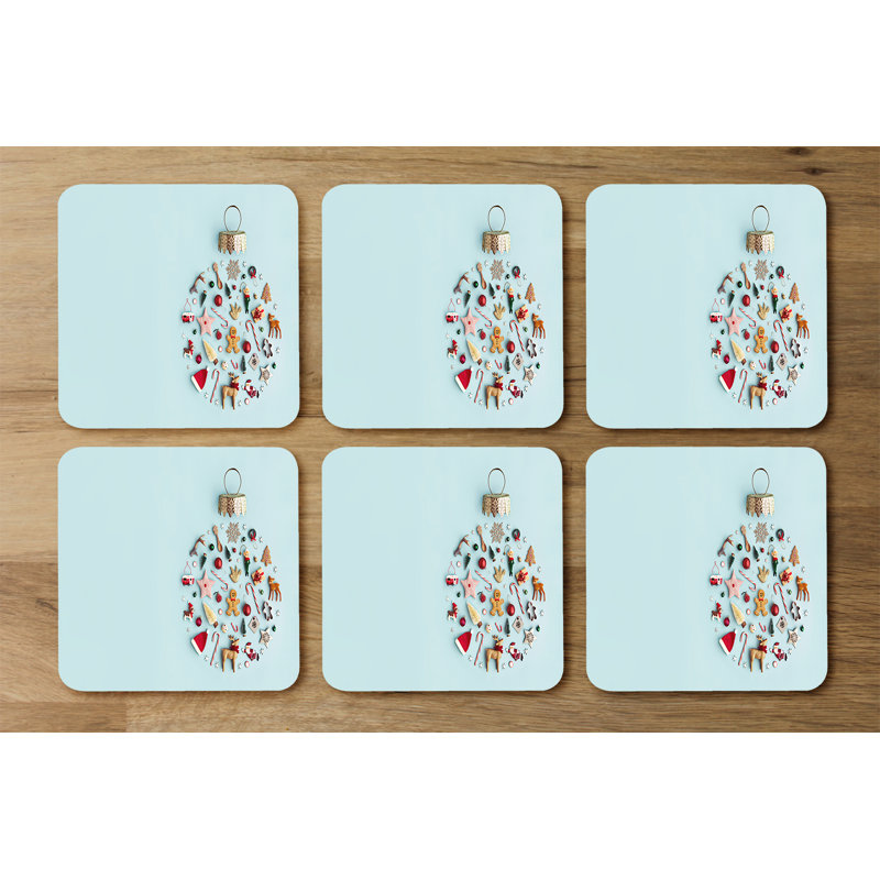 Square 6 Piece Coaster Set
