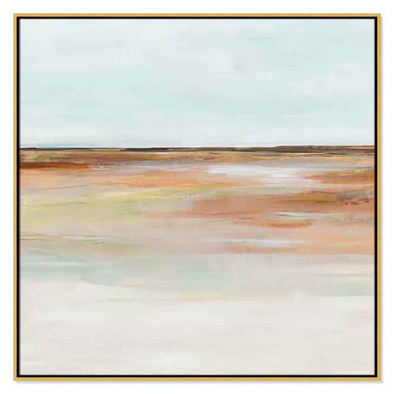 «Coastal Glades I Print» par Ian C, H 41,5 po x l 41,5 po x P 2 po, Cadre flottant doré