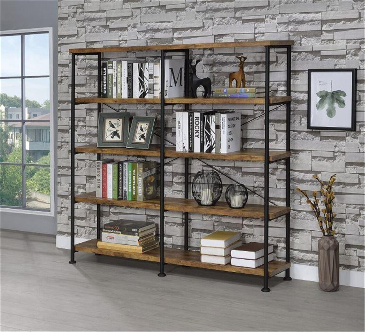 Khat double clearance etagere bookcase