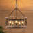 5-light Industrial Farmhouse Drum Caged Chandelier