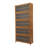 10-layer Rectangular Freestanding Bamboo Shoe Cabinet with Doors