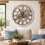 Solid Wood Skeleton Wall Clock-1556344435