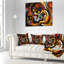 Abstract Textured Effect Digital Art Lumbar Pillow