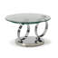 Table basse pivotante en verre Orion
