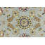 Tapis oriental rond bleu indo-nain floral fait à la main 8 x 8 | Taille exacte: 7 pi 11 po x 7 pi 11 po-197822662