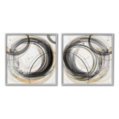 "Cadre simple à motif de cercles concentriques" par Nan 2 - Pièces sur toile