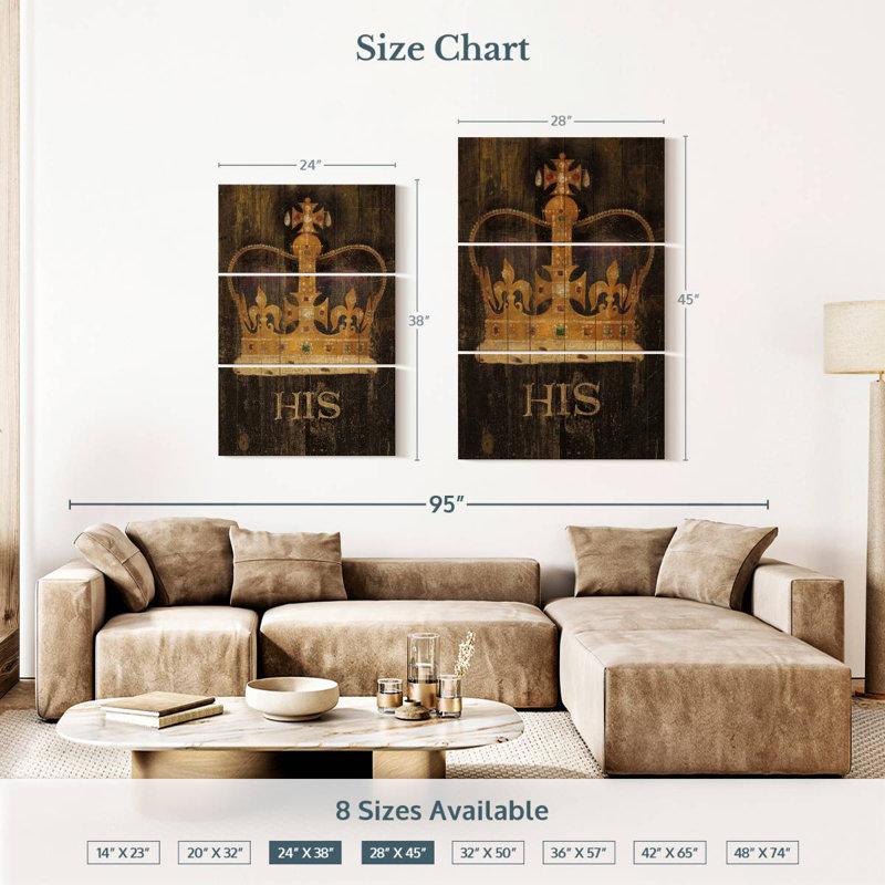 Kerner His Majesty's Crown, 38" H x 24" W