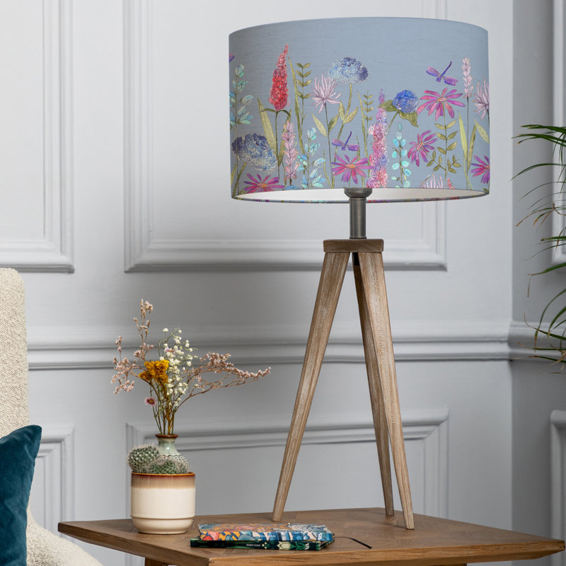Florabunda Table Lamp, Grey