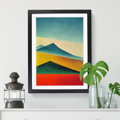 Mountain Abstract Layers - Picture Frame Print