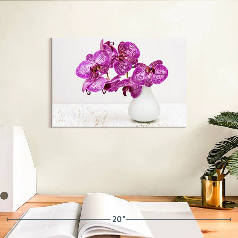Orchids In A Vase, 8" H x 12" W