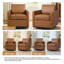 Fauteuil rembourré pivotant-1414379576