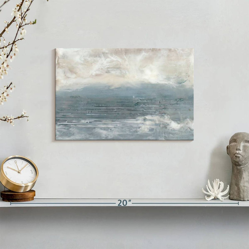 Avery Pale Blue I, 8" H x 12" W