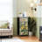 4 Drawer Dresser for Bedroom, Narrow Chest of Drawers, Wooden Top and Study Iron Frame 18"x37.5"-(WxH)