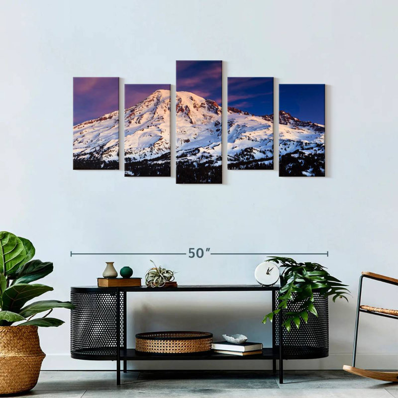 Alvord Snowy Mt. Rainier, H 24 po x l 49 po